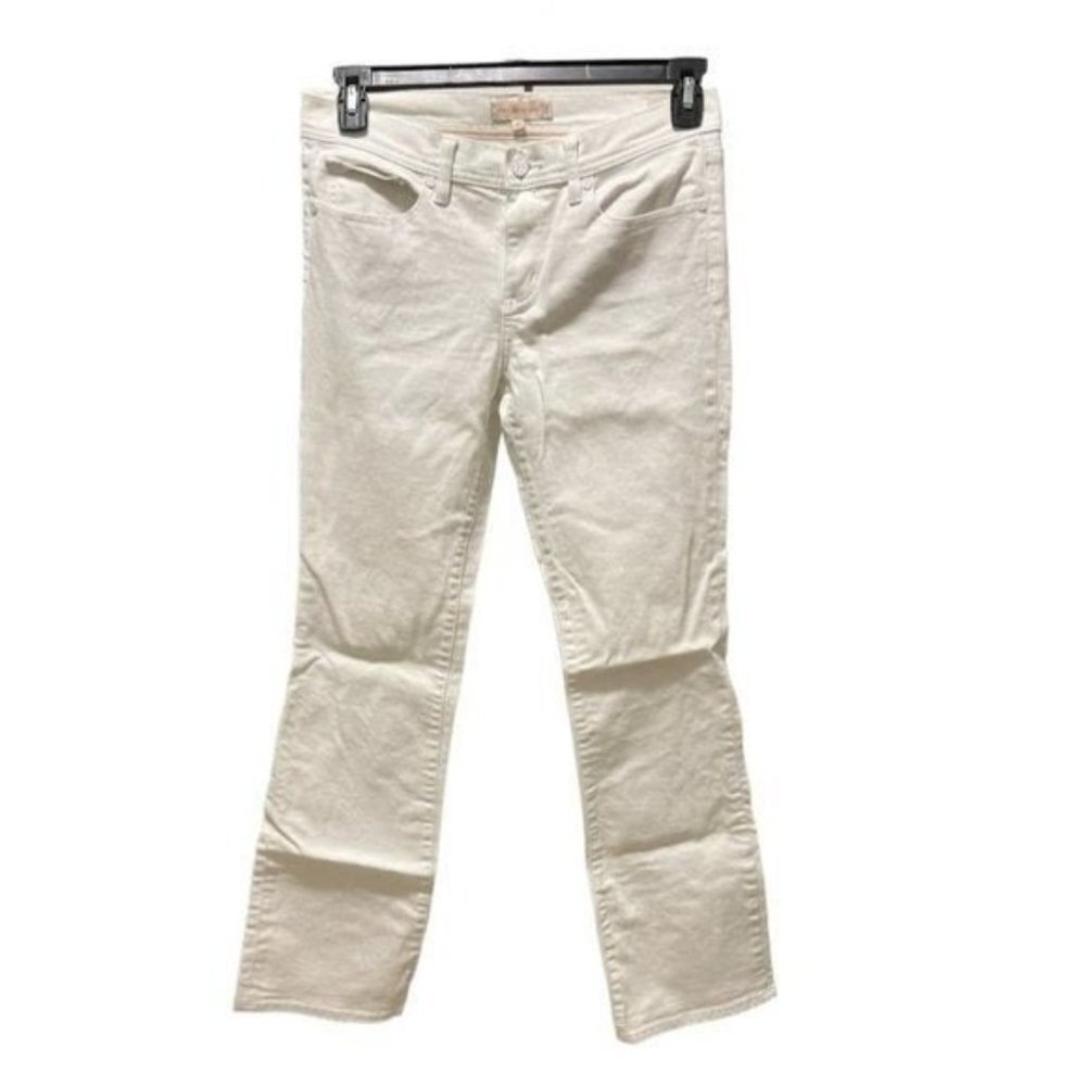 Tory Burch Classic Tory Boot White Bootcut Jeans Size 28